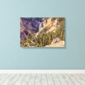 Yellowstone Herfsten Canyon in Nationaal Park Canvas Afdruk (Insitu (Houten vloer))