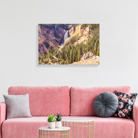 Yellowstone Herfsten Canyon in Nationaal Park Canvas Afdruk (Insitu (Woonkamer))