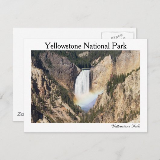 Yellowstone - het Lagere briefkaart van Herfsten (Voorkant / Achterkant)