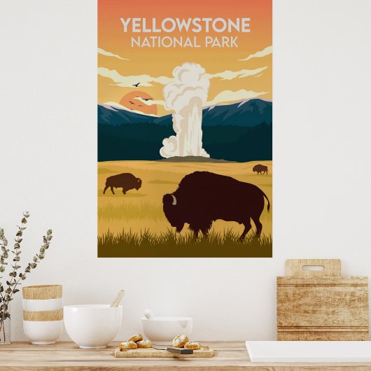 Yellowstone I Poster (Keuken)