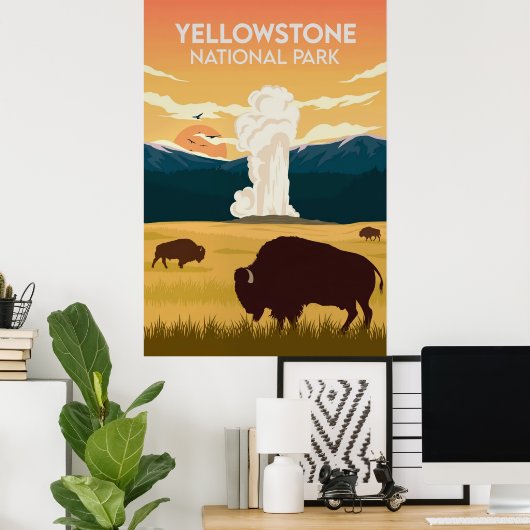 Yellowstone I Poster (Thuiskantoor)
