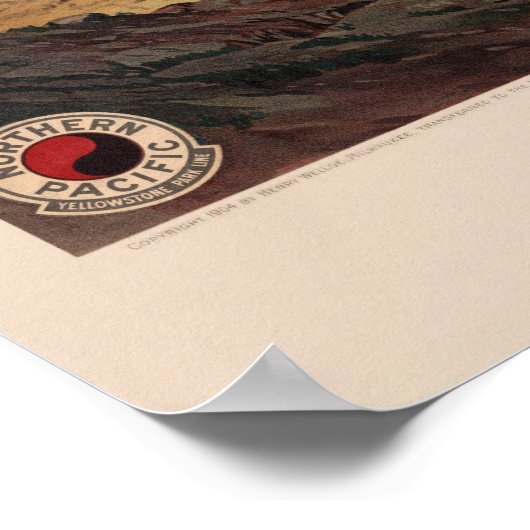  Yellowstone Illustration Poster (Hoek)