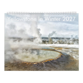 Yellowstone in de winter 2027 12-maanden kalender