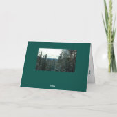 Yellowstone in de winter Kerst of Feestdagen kaart (Achterkant)