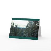 Yellowstone in de winter Kerst of Feestdagen kaart