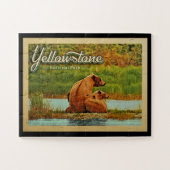 Yellowstone Jigzaag Puzzle National Park Beer Retr Legpuzzel (Horizontaal)