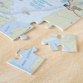 Yellowstone-kaartenpuzzel Legpuzzel (Zijkant)