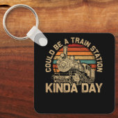 Yellowstone kan wel een treinstation zijn sleutelhanger (Voorkant)