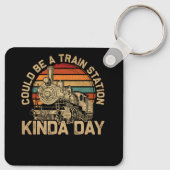 Yellowstone kan wel een treinstation zijn sleutelhanger (Achterkant)