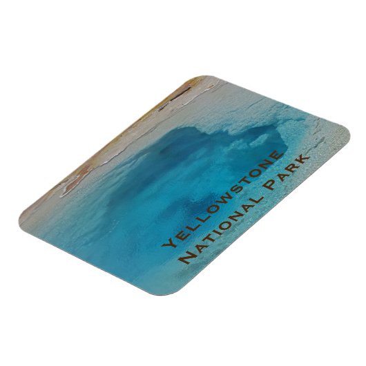Yellowstone Keepomwille Blue Pool Photo National P Magneet (Linkerzijde)