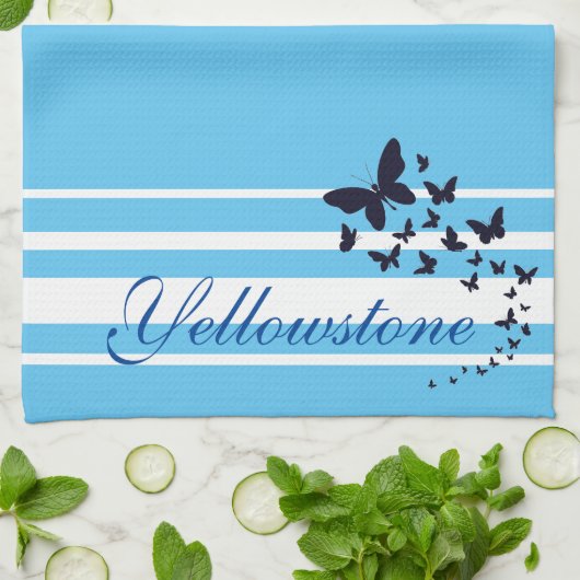 Yellowstone Kitchen Towel Butterflies Theedoek (Gevouwen)