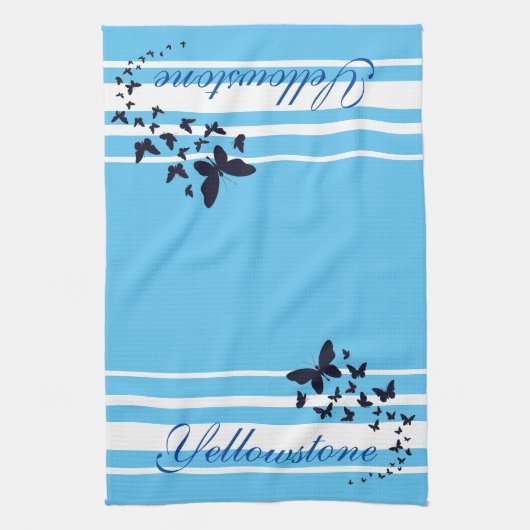 Yellowstone Kitchen Towel Butterflies Theedoek (Verticaal)