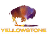 Yellowstone Kleurrijke Bizon T-shirt