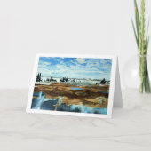 Yellowstone Lake in Winter Card Feestdagen Kaart (Voorkant)