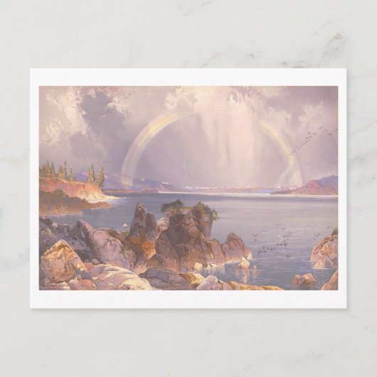 Yellowstone Lake  Prang Lithograaf Briefkaart (Voorkant)