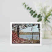 Yellowstone Lake State Park Logo Briefkaart (Staand voorkant)