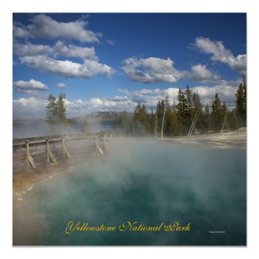 Yellowstone Lake Thumb Geyser Poster (Voorkant)