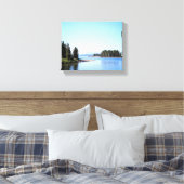 Yellowstone Lake West Duim Kleur 8x10 Canvas Afdruk (Insitu (Slaapkamer))