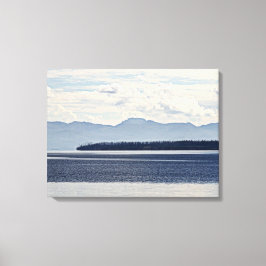 Yellowstone Lake, West Thumb Uitzicht Canvas Afdruk