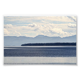 Yellowstone Lake, West Thumb Uitzicht Foto Afdruk