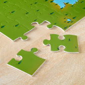 Yellowstone Lake, Wyoming Map Legpuzzel (Zijkant)