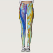 Yellowstone Lava Pool Swirls Leggings (Voorkant)