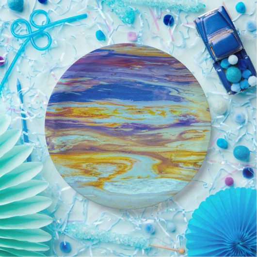 Yellowstone Lava Pool Swirls Papieren Bordje (Feest)