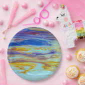 Yellowstone Lava Pool Swirls Papieren Bordje (Feest)