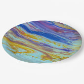 Yellowstone Lava Pool Swirls Papieren Bordje (Gekanteld)