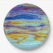 Yellowstone Lava Pool Swirls Papieren Bordje (Voorkant)