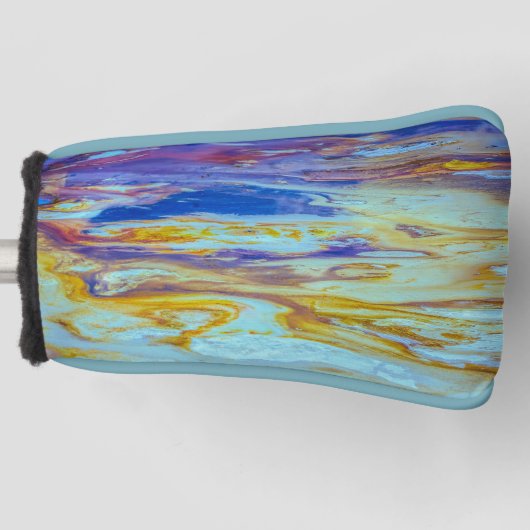 Yellowstone Lava Pool Swirls Putter Golfheadcover (Voorkant)