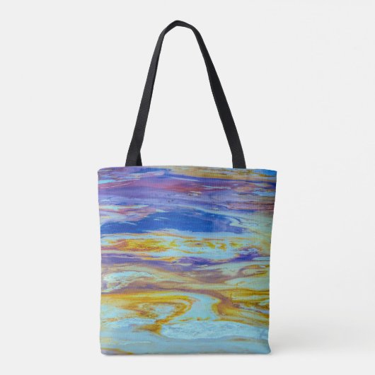 Yellowstone Lava Pool Swirls Tote Bag (Achterkant)