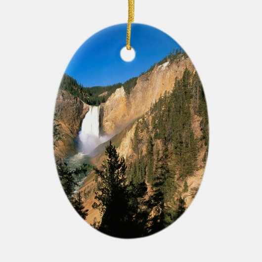 Yellowstone Lower Herfsten Wyoming Keramisch Ornament (Voorkant)