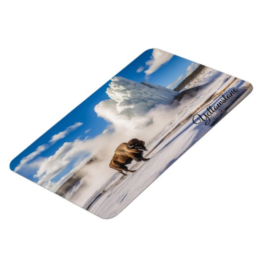 Yellowstone Magnet-Buffalo Geyser Magneet (Linkerzijde)