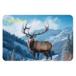 Yellowstone Magnet-Elk Magneet