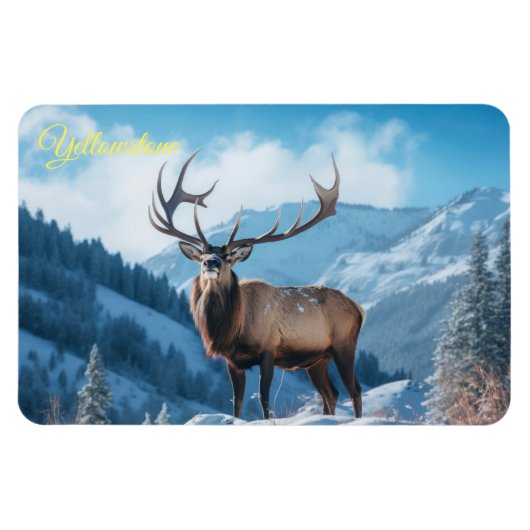 Yellowstone Magnet-Elk Magneet (Horizontaal)