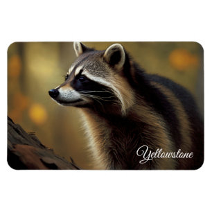Yellowstone Magnet-Raccoon Magneet