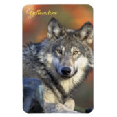 Yellowstone Magnet-Wolf Magneet (Verticaal)