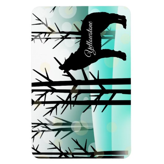 Yellowstone Magnet-Wolf Magneet (Verticaal)