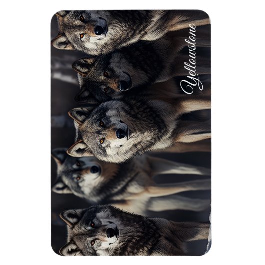 Yellowstone Magnet-Wolves Magneet (Verticaal)