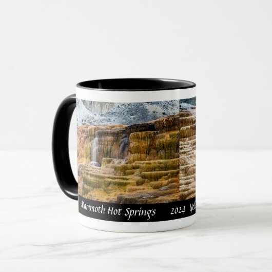 Yellowstone, Mammoth Hot Springs - Ontwerper Koffi Mok (Voorkant links)