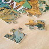 Yellowstone Mammoth Hot Springs Van Gogh Vibrant Legpuzzel (Zijkant)