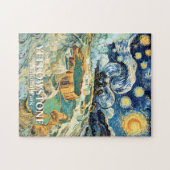 Yellowstone Mammoth Hot Springs Van Gogh Vibrant Legpuzzel (Horizontaal)