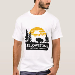 Yellowstone Mannen t-shirt met bizon