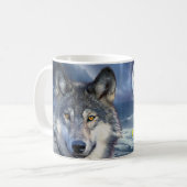 Yellowstone Mok-Wolf Koffiemok (Voorkant links)