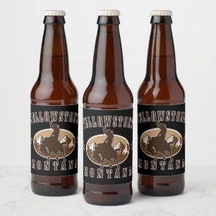 Yellowstone Montana Bier Etiket