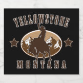Yellowstone Montana Bier Etiket (Enkel label)