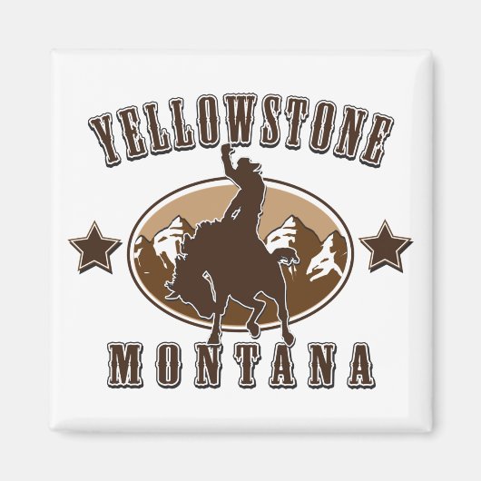 Yellowstone-Montana Magneet (Voorkant)