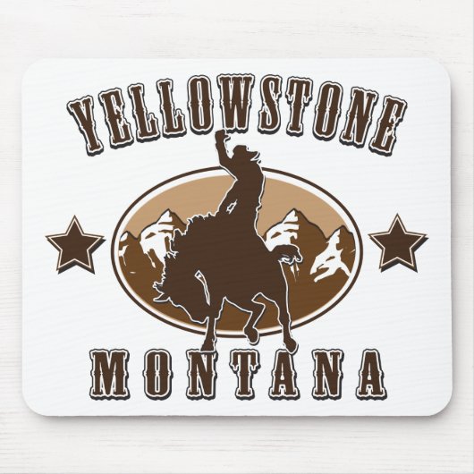 Yellowstone-Montana Muismat (Voorkant)