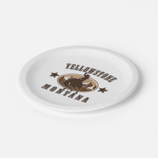 Yellowstone Montana Papieren Bordje (Gekanteld)